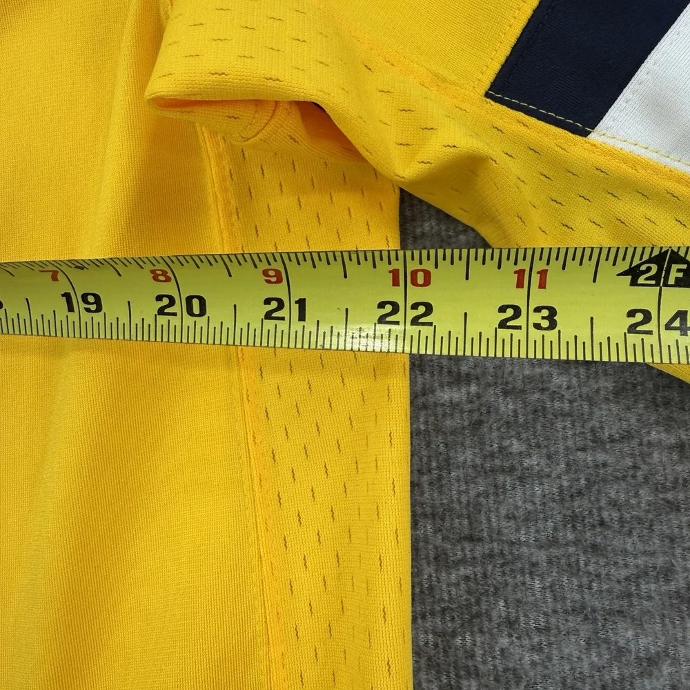 Nike Team Michigan Wolverines Authentic Hockey Jersey Mens Size L Yellow B1G